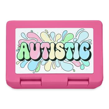 Autistique Arc en Ciel Éclatant - Boîte à goûter - rose - Devant