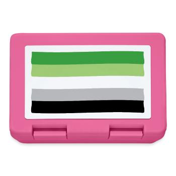 Aromantic Pride Flag - Lunchbox - pink - Front