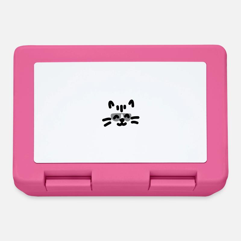 Chat cool Katze - Boîte à goûter - rose