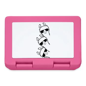 Freunde Lama Team - Brotdose - Pink - Vorne