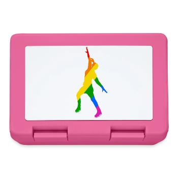 Jeu de couleurs en patinage sur glace - Boîte à goûter - rose - Devant