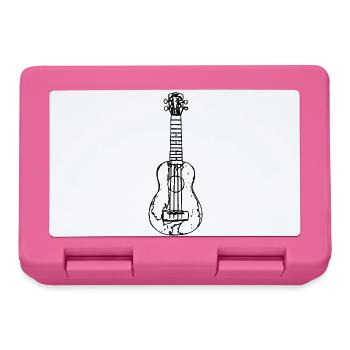 Ukulele Skizze - Brotdose - Pink - Vorne