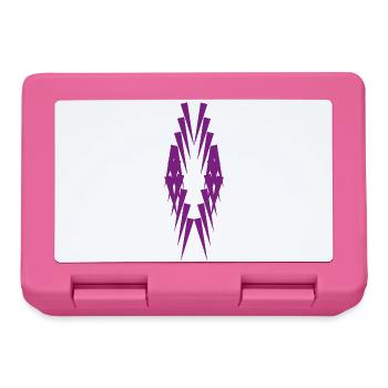 Geometrische Violettspitzen Silhouette - Brotdose - Pink - Vorne