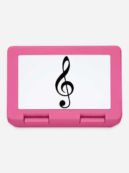Violinschluessel - Brotdose - Pink