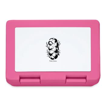 Hefezopf Frohe Ostern – schwarz-weiß - Brotdose - Pink - Vorne