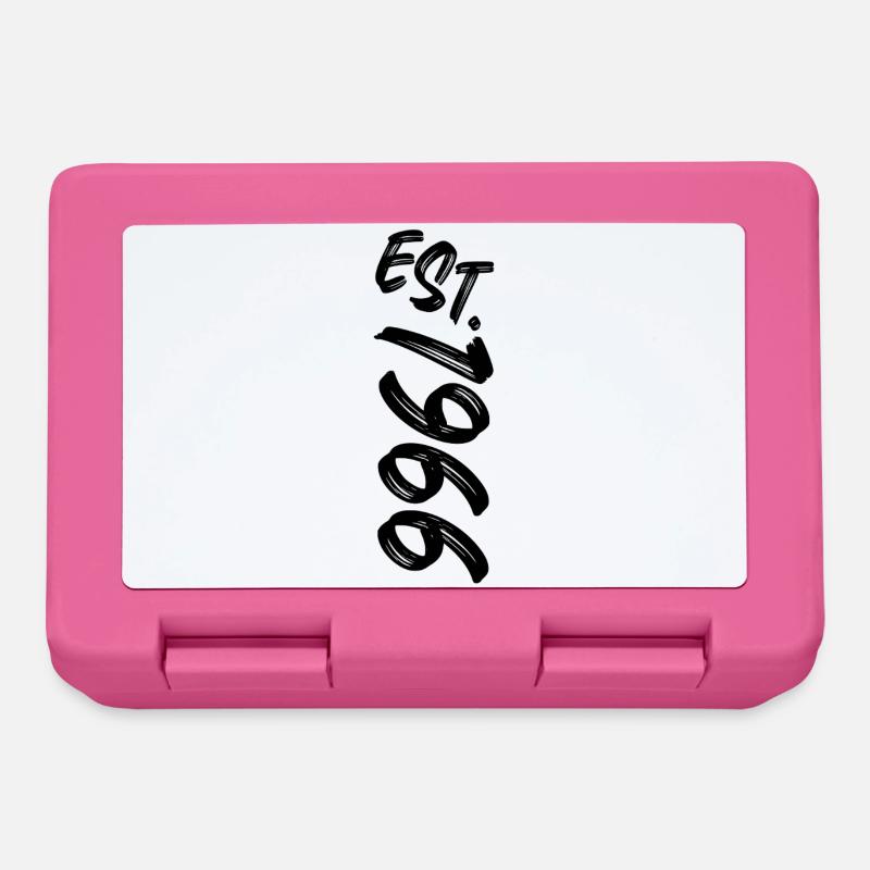 Est. 1966 - Established 1966 - Geburtstag Geschenk - Brotdose - Pink