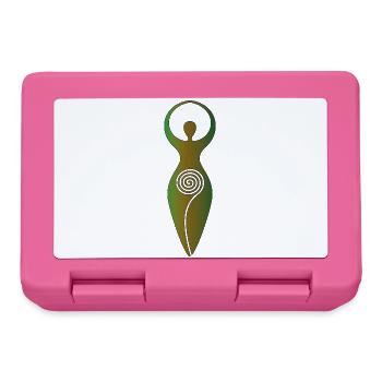 Wiccan Spiral Goddess - Feminine Energy - Lunchbox - pink - Front