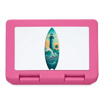 Neptune Lighthouse Surfbrett - Brotdose - Pink - Vorne