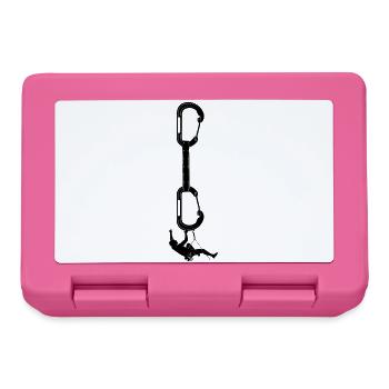 Bergsport mit klettern oder climbing. Felsklettern - Brotdose - Pink - Vorne