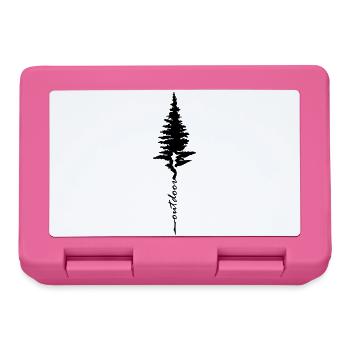 Baum Wandern Outdoor - Brotdose - Pink - Vorne