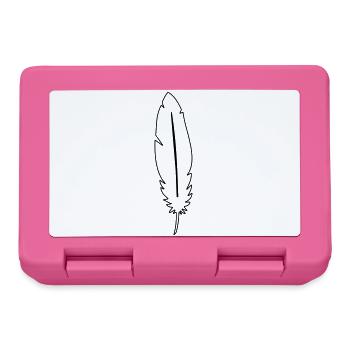 Feder Leichtigkeit Symbol - Brotdose - Pink - Vorne