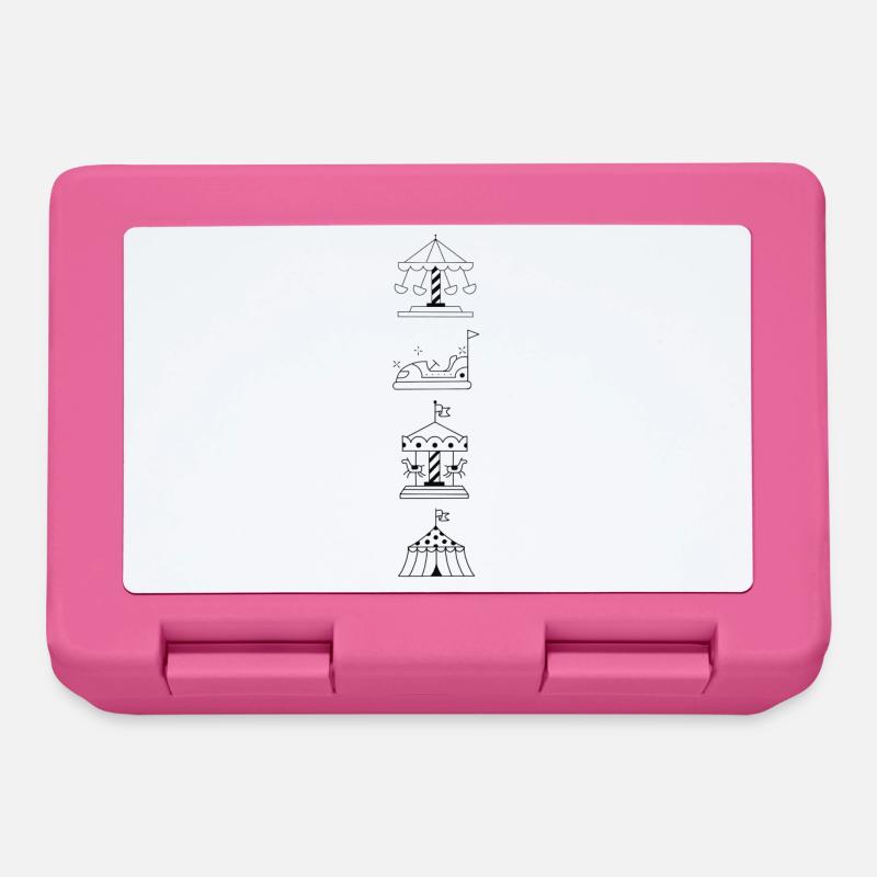 Retro Line Carousel - Lunchbox - pink