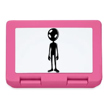 Alien Außerirdischer - Brotdose - Pink - Vorne
