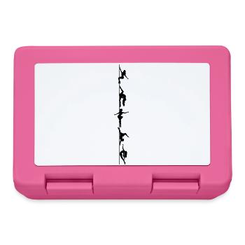 Poledance Silhouetten schwarz - Brotdose - Pink - Vorne