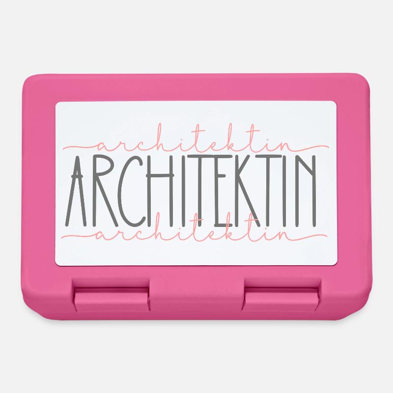 Architektin Geschenk Architektur Beruf - Brotdose - Pink