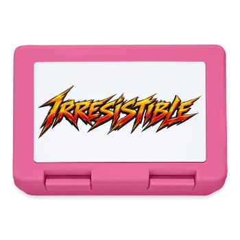 Irreistible Flames Typografie - Brotdose - Pink - Vorne