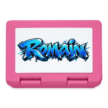 Romain Graffiti Name: Der König der Straße! - Brotdose - Pink - Vorne