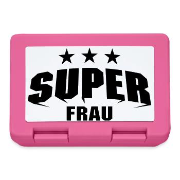 Super Frau - Brotdose - Pink - Vorne