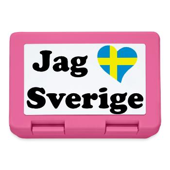 I love Sweden - Lunchbox - pink - Front