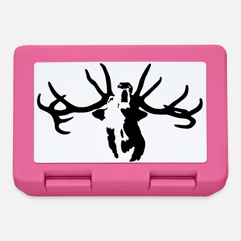 cerf - Boîte à goûter - rose