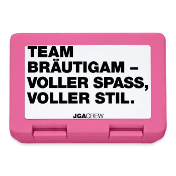 Bachelor party: Team Bräutigam (bachelor party) - Lunchbox - pink - Front