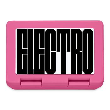 Electro music typography design - Lunchbox - pink - Front