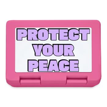 Beschütze deinen Frieden - Brotdose - Pink - Vorne