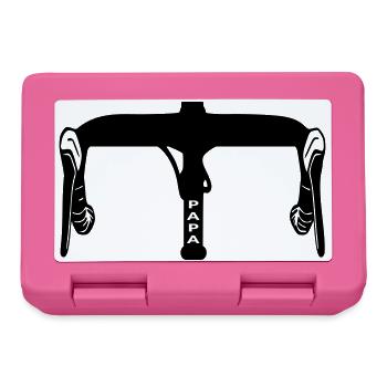 Papa Radsportler Rennrad - Brotdose - Pink - Vorne
