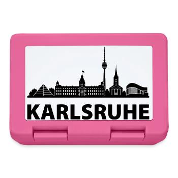Karlsruhe Skyline - Brotdose - Pink - Vorne