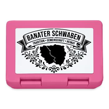 Banater Schwaben | Wappen | Tradition - Brotdose - Pink - Vorne