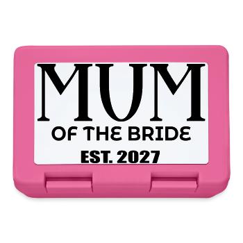 Mutter der Braut 2027 - Brotdose - Pink - Vorne