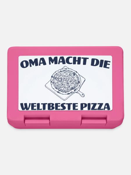 Oma macht die weltbeste Pizza - Pizzabäckerin - Brotdose - Pink