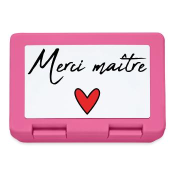MEISTER. MEISTER. VIELEN DANK. DANKE, MEISTER. MEISTER - Brotdose - Pink - Vorne