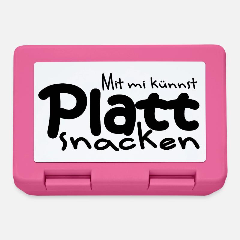 Platt snacken 2 - Brotdose - Pink