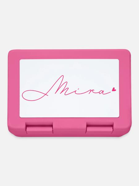 Name Mira - Brotdose - Pink