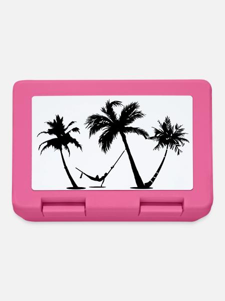 Urlaub unter Palmen ✔ - Brotdose - Pink