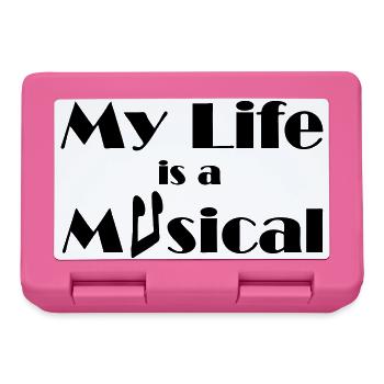 Musical Musik Theater Bühne Fan - Lunchbox - pink - Front