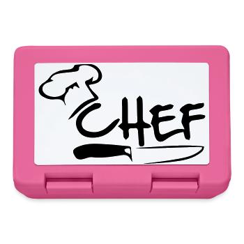 Chef - Boîte à goûter - rose - Devant