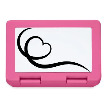 Coeur - Boîte à goûter - rose - Devant