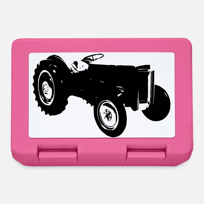 old tractor old tractor - Lunchbox - pink