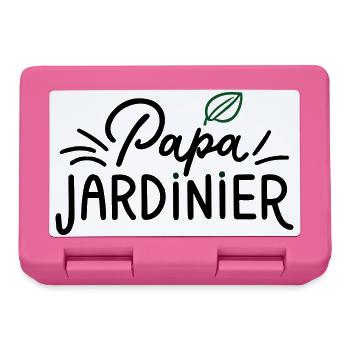 Cadeau Unique : Papa Jardinier ! - Boîte à goûter - rose - Devant