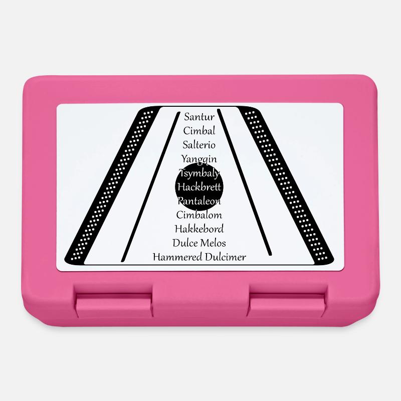 Hackbrett black n white - Brotdose - Pink