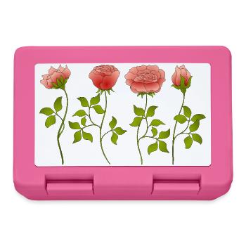 Fleur - Boîte à goûter - rose - Devant