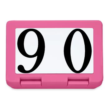 90. 90 ANS. 90e ANNIVERSAIRE. ANNIVERSAIRE 90 ANS. - Boîte à goûter - rose - Devant