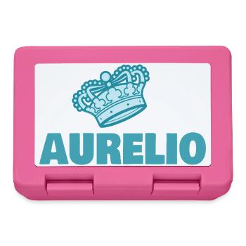 Geschenk für Aurelio - Brotdose - Pink - Vorne
