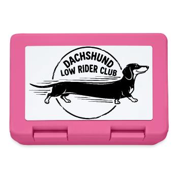 Dachshund Long Dog Club Design - Lunchbox - pink - Front