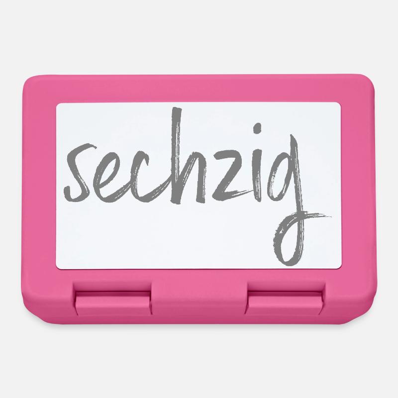60 sechzig 60. Geburtstag Geschenk - Brotdose - Pink