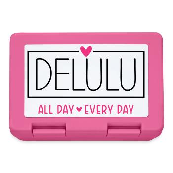 Delulu all day every day - Brotdose - Pink - Vorne