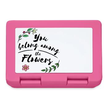 Flowers - Brotdose - Pink - Vorne