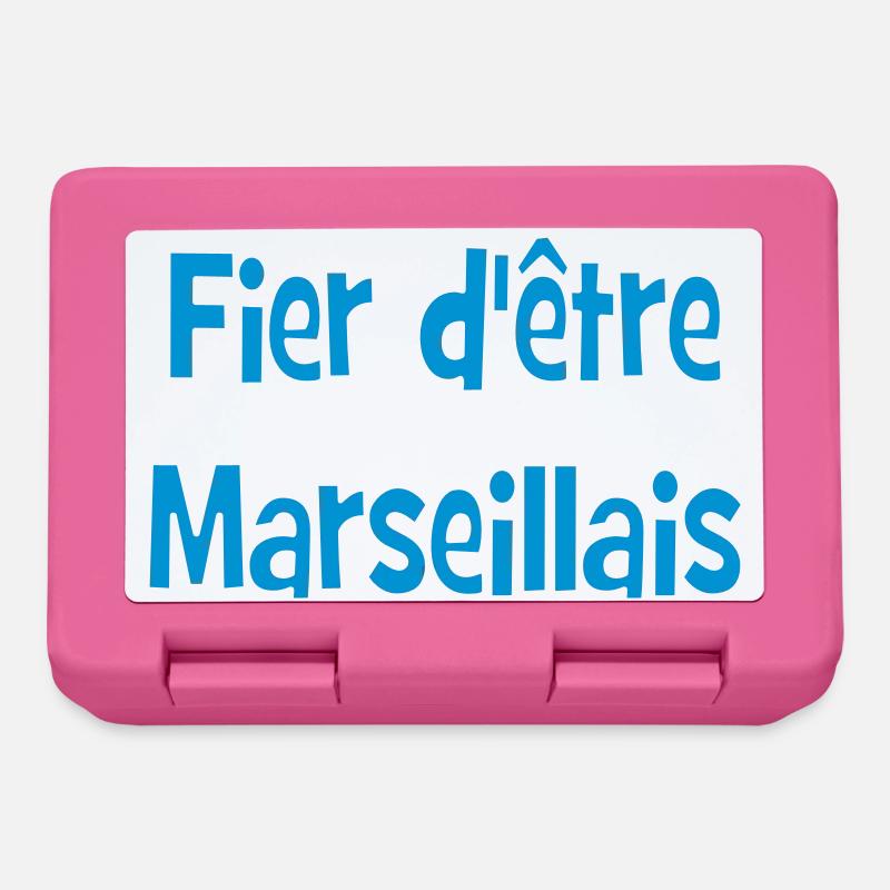 Fier d'être marseillais - Boîte à goûter - rose